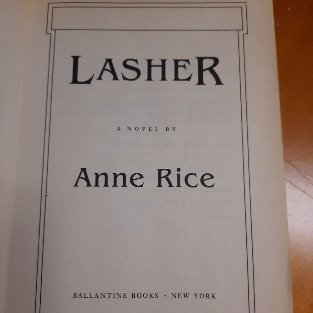 Large Paperback Book "Lasher" by Anne Rice - Picture 3 of 5